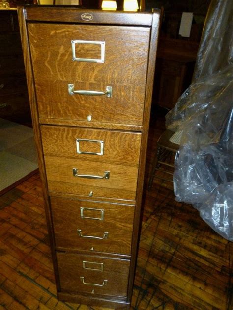 These cabinets usually contain 2 to 5 drawers and can meet the to assess the quality of the materials used in the 4 drawer lateral file cabinet, check the suspension system that supports a drawer. Antique Oak File Cabinet Macey Co. 4 drawer by ...