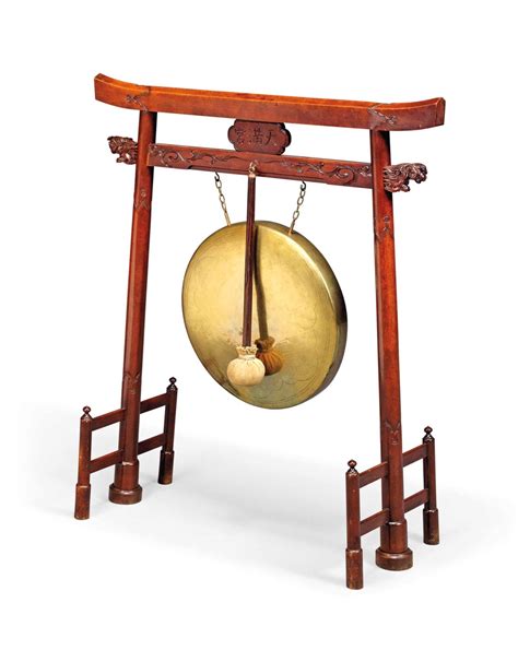 A Chinese Hardwood Gong