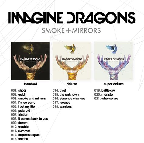 Imagine Dragons Smoke Mirrors Deluxe Edition Albumsnbooks Previews