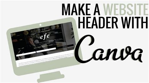 How To Make A Website Header Using Canva Canva Tutorial