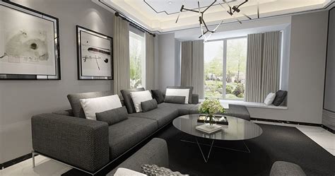 Apartment Modern Sofa European Style Living Room 3d Model Max