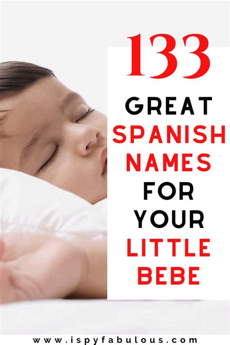 133 Perfect Spanish Boy Names For Your Bebe I Spy Fabulous