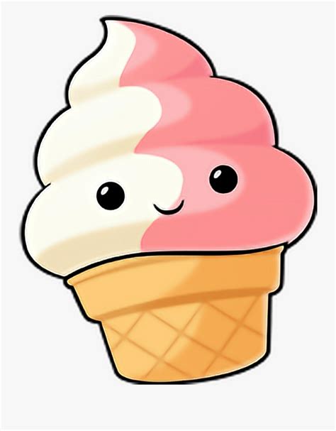 Cute Ice Cream Drawing Clipart Png Download Kawaii Ice Cream Cone Drawing Free Transparent