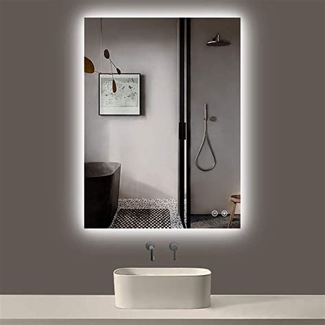 Tokeshimi 36 X 28 Inch Led Backlit Mirror Bathroom Lighted Mirror Anti