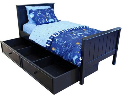 Campground Twin Size Bed In Navy Blue Kids Furniture In Los Angeles