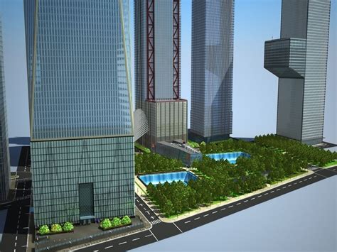 New World Trade Center Complex 3d Model Max Obj 3ds