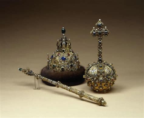 Crown Sceptre And Orbcap Of Tsar Mikhail Fyodorovich The Moscow