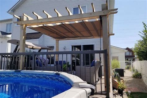 Keeping Your Backyard Cool This Summer Shadefx Concrete Footings Concrete Slab Retractable