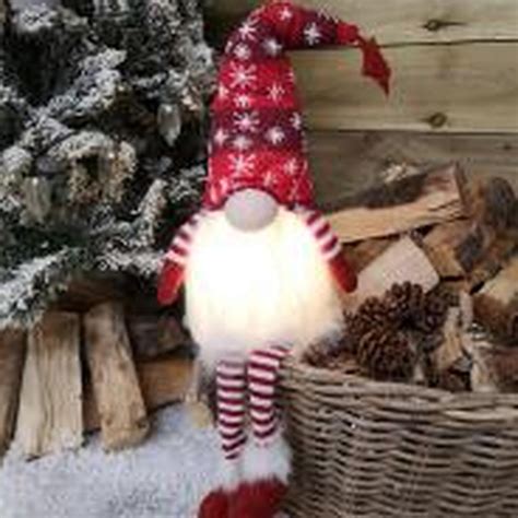 Christmas Light Up Nordic Sitting Dangly Leg Gonk