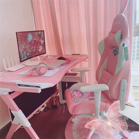 3.7 out of 5 stars with 3 ratings. AutoFull Pink Gaming Chair With Bunny | Gamer room, Gamer room decor, Game room decor
