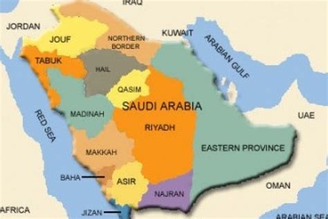 Peta Negara Arab Saudi Koleksi Gambar