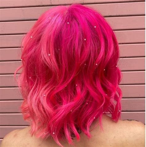 Bright Pink Hair Color Pink Hair Dye Hot Pink Hair Pretty Hair Color