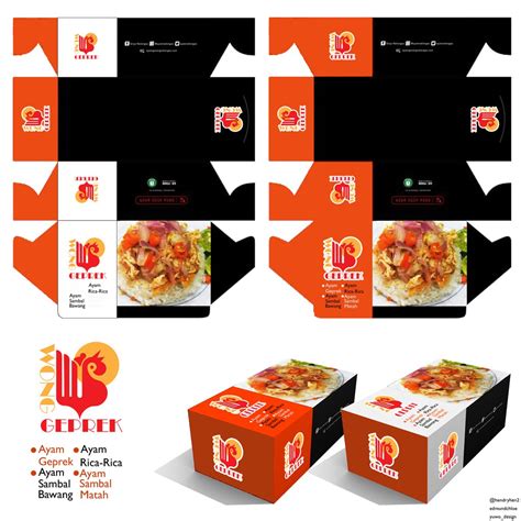 Template Desain Kemasan Makanan Kemasan Makanan Cdr