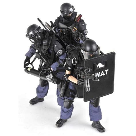 12 Swat Team Soldier Set Special Police Action Figures 16 Scale