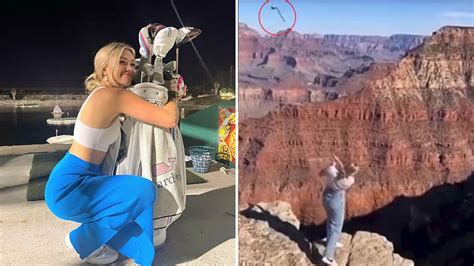 Influencerin Katie Sigmond Knaststrafe Für Golfschlag Am Grand Canyon