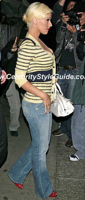 Christina Aguilera Wearing Rock And Republic Jeans Celebrity Style Guide