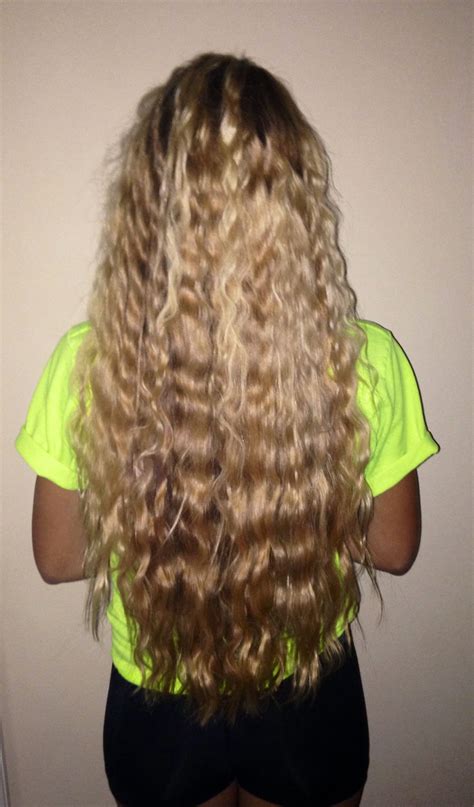 I Love How This Looks Crimped Hair Extremely Long Hair Hair
