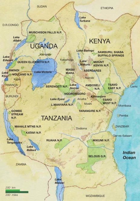 East Coast Of Africa Map Map