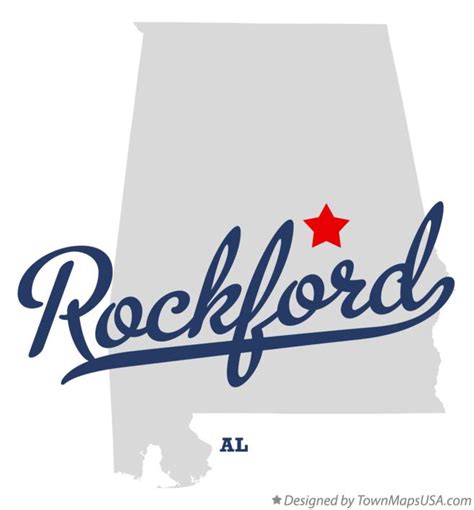 Map Of Rockford Al Alabama