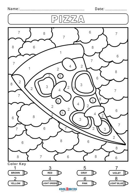 Free Printable Paint By Number Coloring Pages Printable Templates