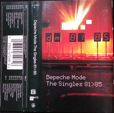 Depeche Mode The Singles 8185 1998 Cassette Discogs