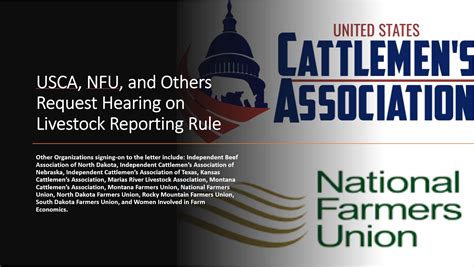 07 01 20 Usca Nfu And Others Request Hearing On Livestock Reporting