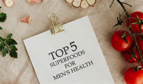 Top 5 Superfoods For Mens Health Wise Crafters