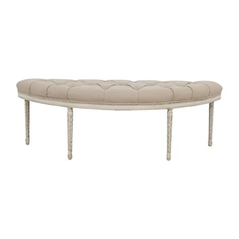 7' 4' half market umbrella. 78% OFF - Tan Tufted Half Circle Bench / Chairs