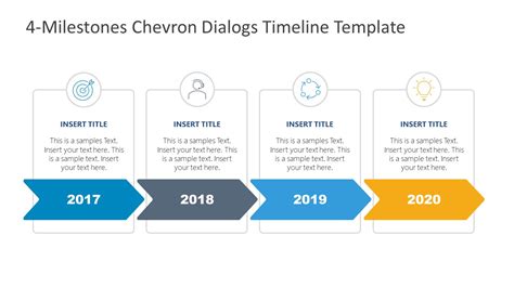 Chevron Diagram Of Milestones Powerpoint Slidemodel