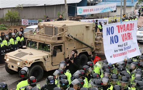 Us South Korea Agree Thaad Deployment Going Smoothly South Korea By Reuters