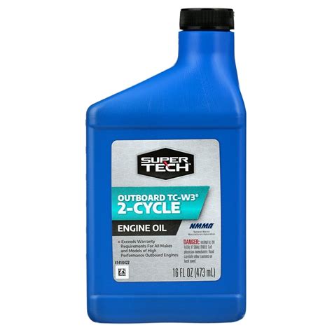 Super Tech Tc W3 Outboard 2 Cycle Engine Oil 16 Oz