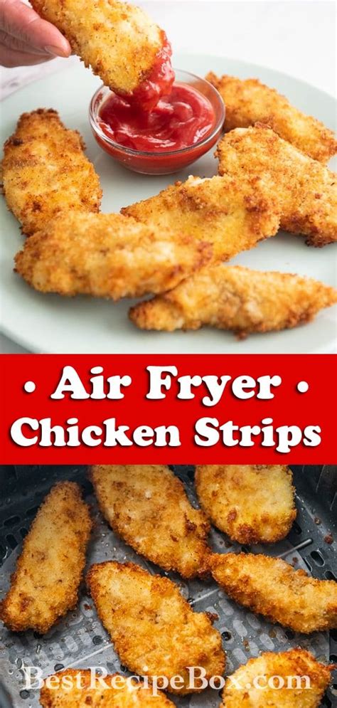They're done cooking in just 12 minutes! Air Fried Chicken Tenders Recipe, Strips CRISPY EASY ...