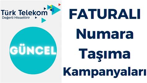 T Rk Telekom Numara Ta Ma Kampanyalar Fatural Tarife