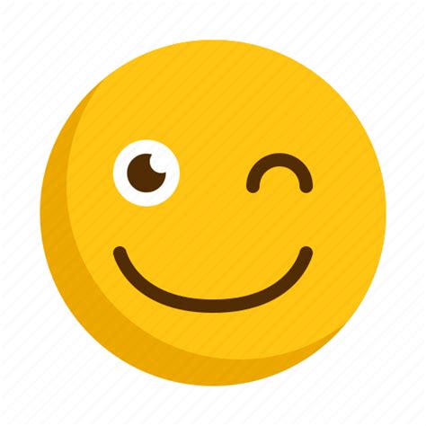 Blink Emoji Emoticon Expression Happy Smile Smiley Icon