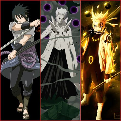 Sasuke Obito And Naruto Vs Sensui Yusuke And Hiei
