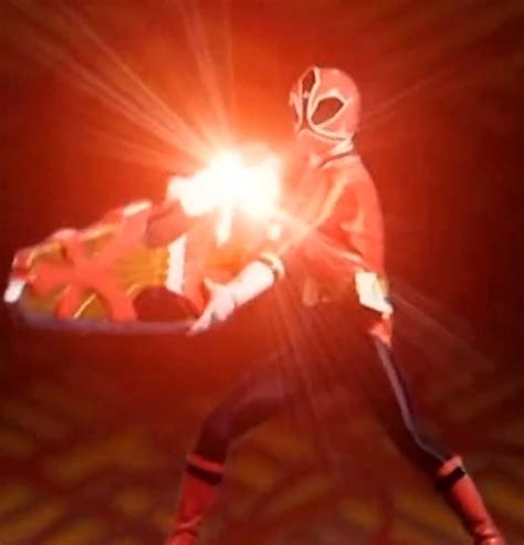 Jayden The Red Ranger With His Fire Blaster Power Rangers Samurai