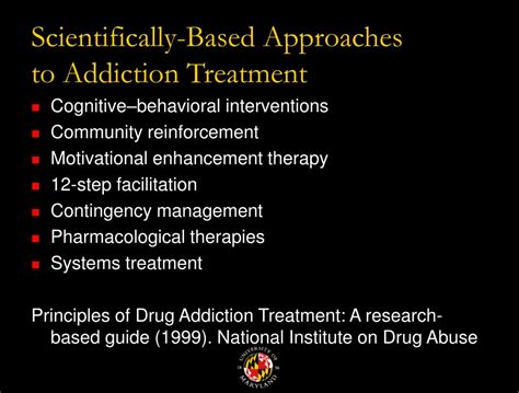 Ppt Treatment Approaches For Drug Abuse And Addiction Powerpoint