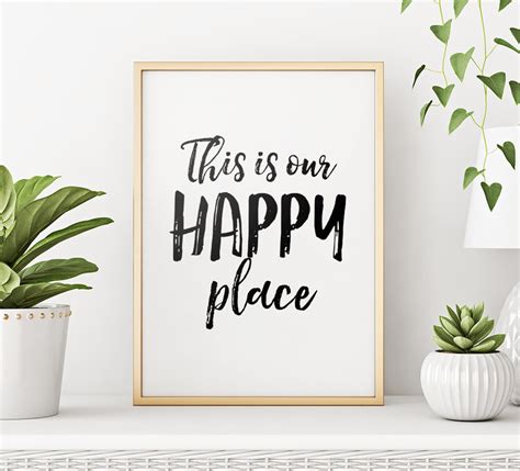 This Is Our Happy Place Printable Art Inspirational Poster Etsy