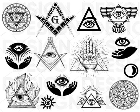 Masonic Svg Freemason Svg Illuminati Freemason Masonic Etsy