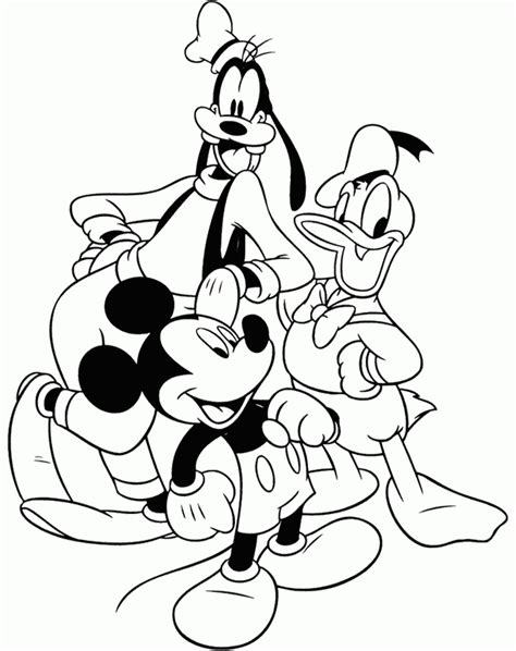 Mickey And Friends Coloring Pages Coloring Home