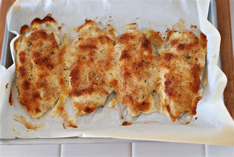 Generously coat both sides of each breast with sour cream. The Enchanted Cook: Parmesan Crusted Chicken {Hellmann's ...