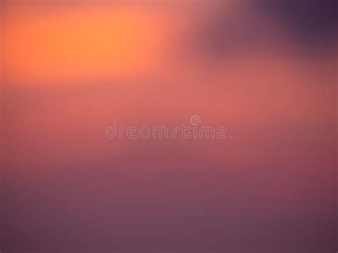 Blur Abstract Sunset Backgroundgradient Sky And Cloud Soft Red Stock