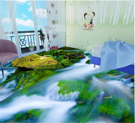 Cost depends on how many layers you wish to add, the type of epoxy you choose, and how. 3d floor painting wallpaper Moss river water grass 3D ...