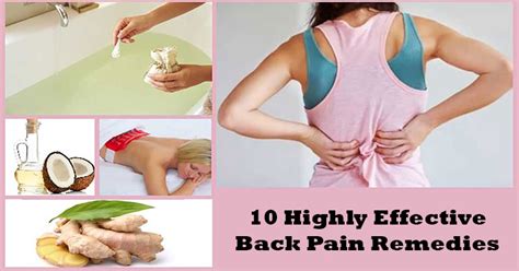 10 Highly Effective Back Pain Remedies Best Herbal Health