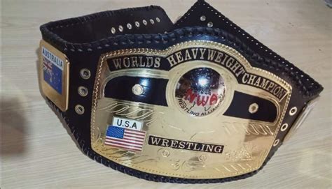 Nwa Worlds Heavyweight Domed Globe Wrestling Championship Belt