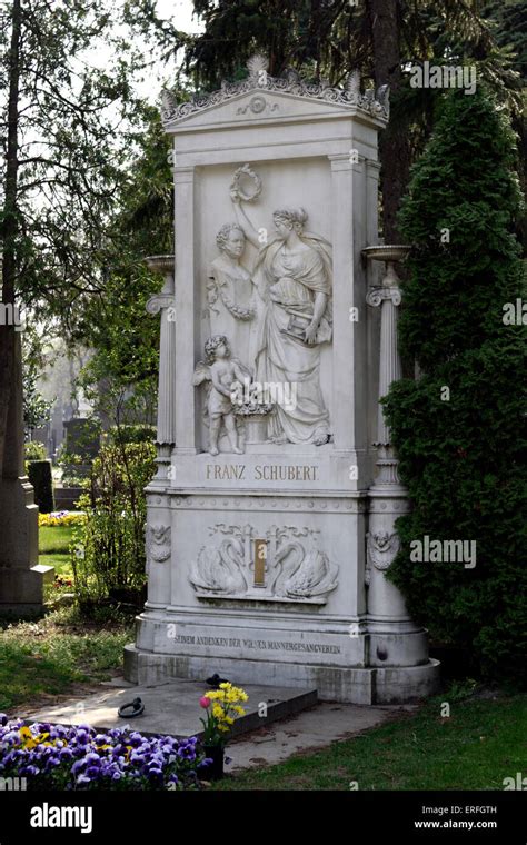 Franz Schubert Grave Of The Austrian Composer In The Zentralfiredhof