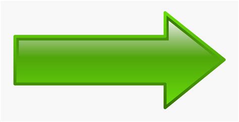 Right Arrow Facing Green Pointing Shape Sign Free Transparent