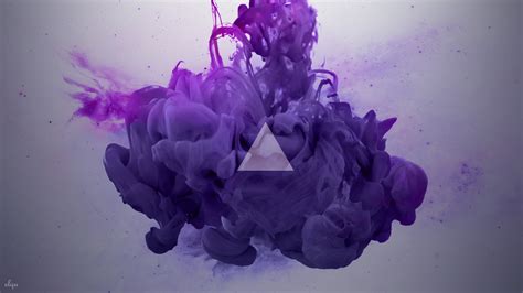 Ink Smoke Abstract Digital Art Purple Alberto Seveso