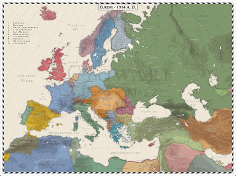 Europe AD 1914 | World map, Europe 1914, European map