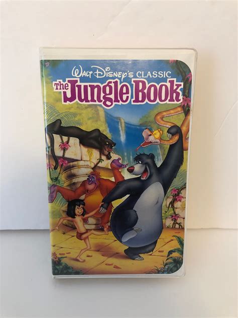 Walt Disneys The Jungle Book Vhs Black Diamond Etsy Uk